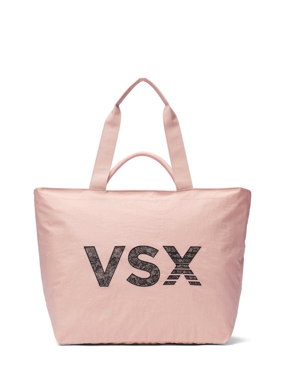 VSX Blush Pink Tote with Contrasting Black Logo